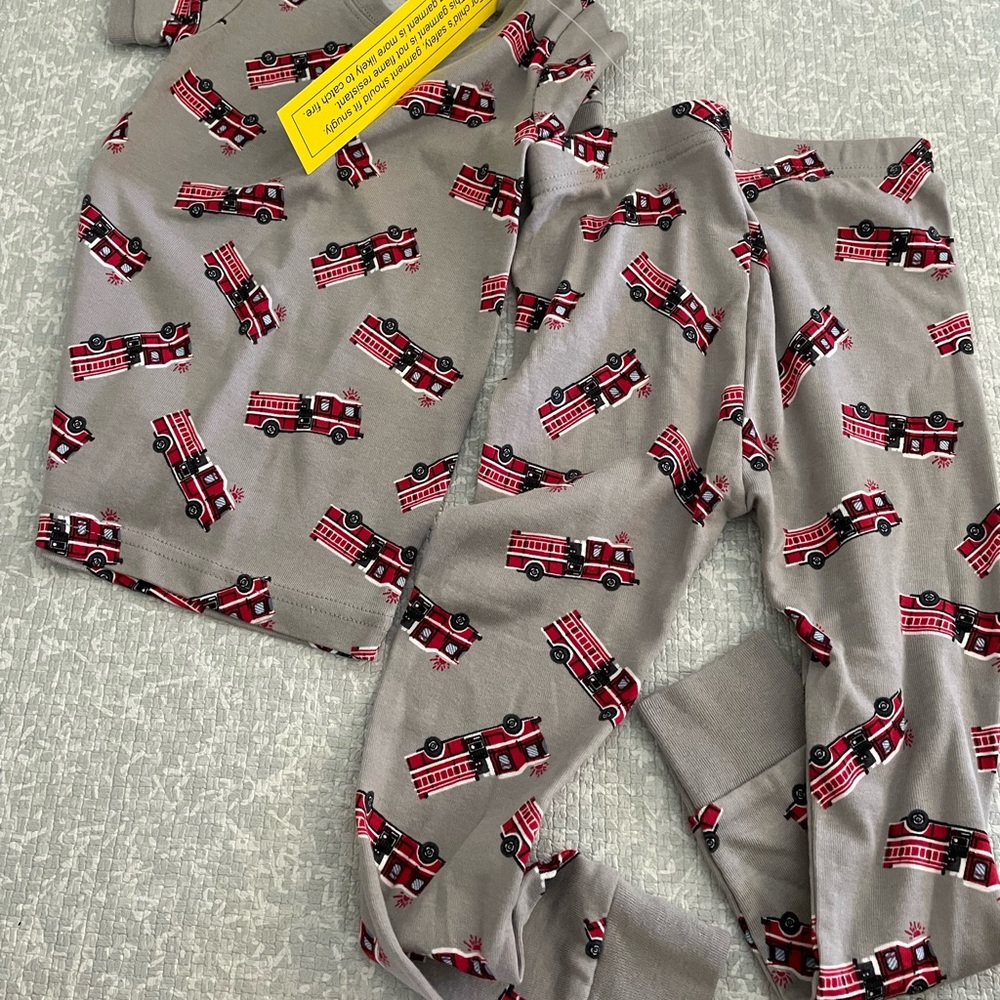 Fire truck pajamas